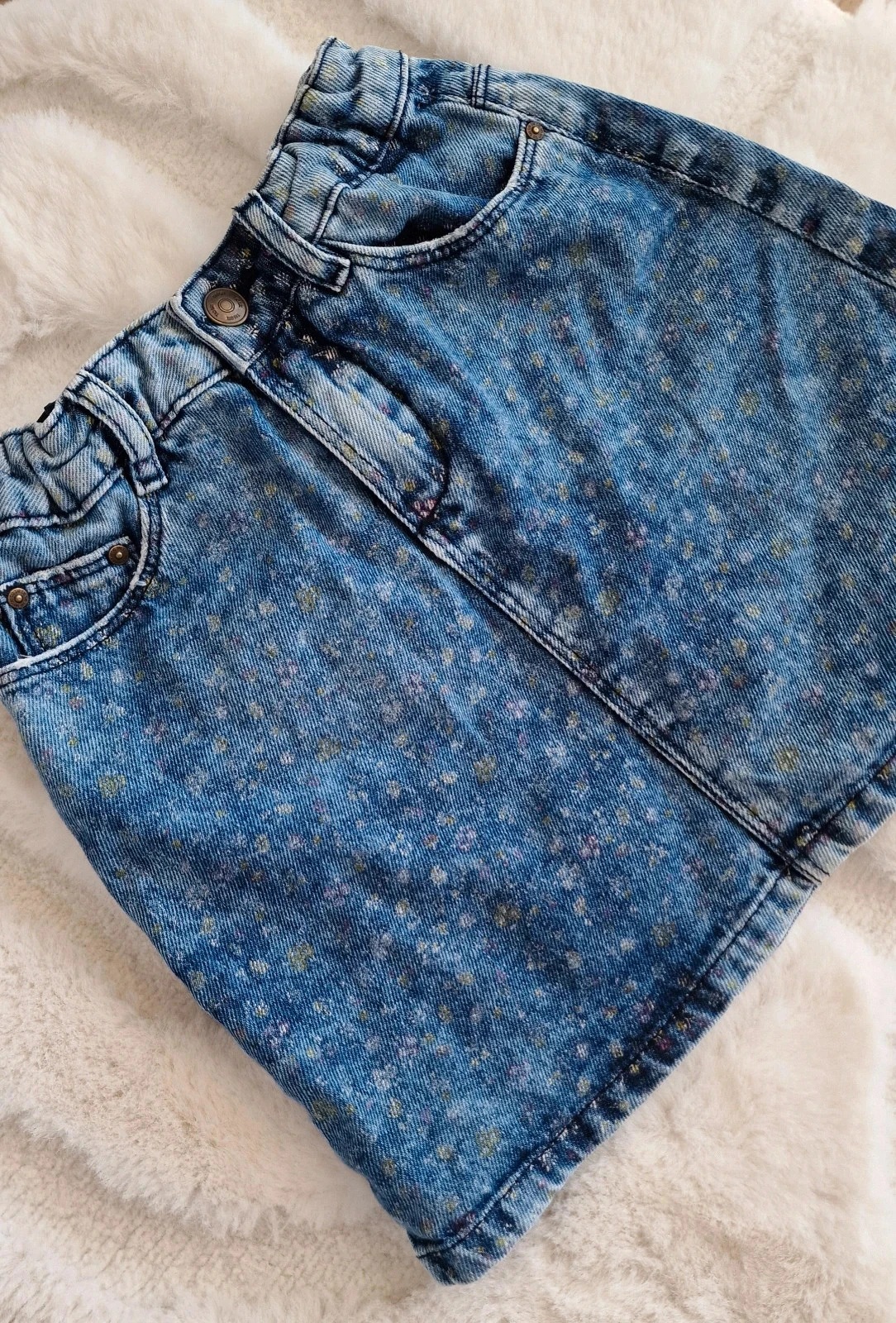 Saia jeans feminina Tape à l’üeil  8 anos (128 cm)  Muito bom estado – photo 2